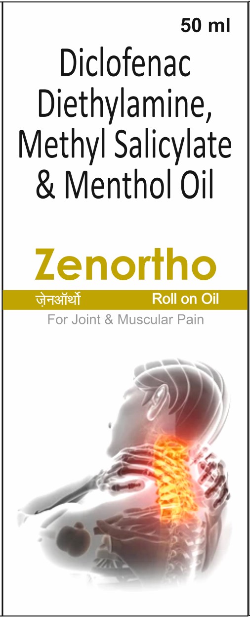 Zenortho Roll On — Diclofenac Diethylamine, Methyl Salicylate and Menthol Oil
